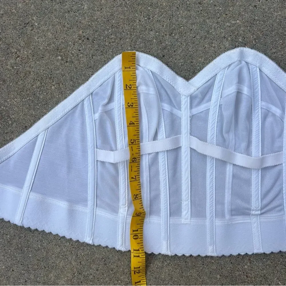 Vintage 60s 70s Wynette by Valmont White Ivory Bustier 36B Style 737